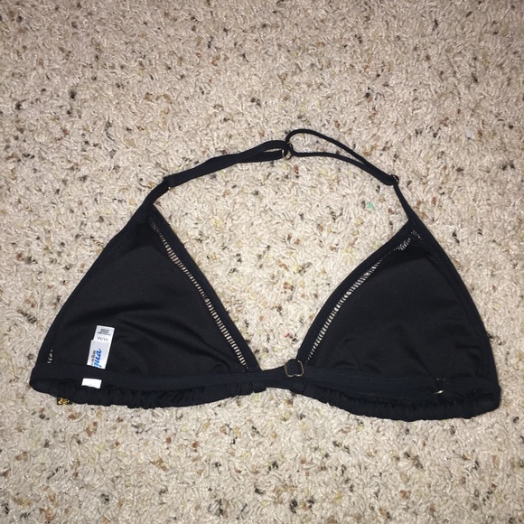 🌹LA VIE EN ROSE - rose black bikini top🌹 - Picture 3 of 3